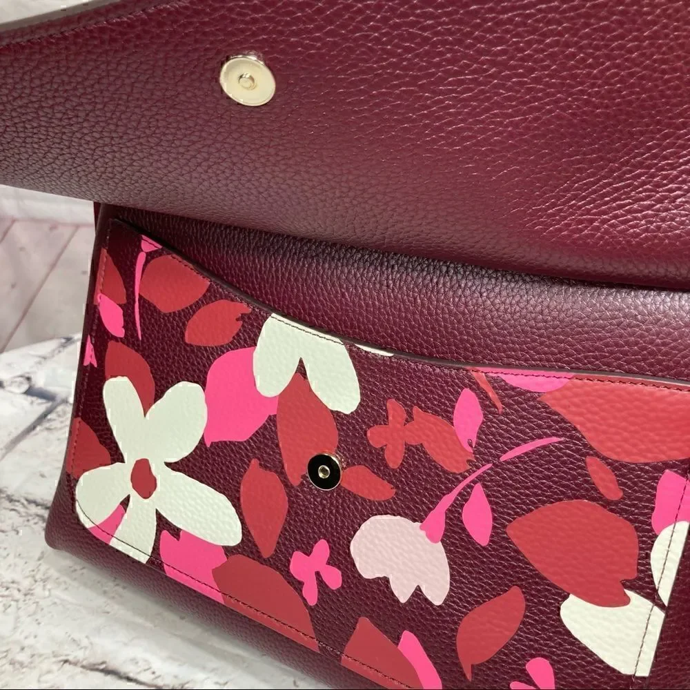 KATE SPADE melody forest floral flap shoulder bag Rare to find